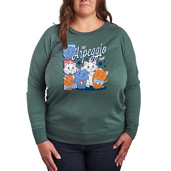 Plus Size Disney's The Aristocats The Arpeggio Tour French Terry Long Sleeve Tee
