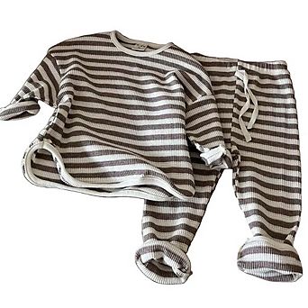 Waffle Knitted Fabric Loose Comfy Set