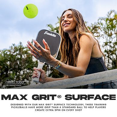 Franklin Max Grit Textured Pickleballs 3-pk.