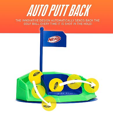 Franklin NERF Pivot Putt Kids Golf Game with Auto Putt Back Feature