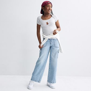 Girls 7-20 SO® Picot Trim Top in Regular & Plus Size