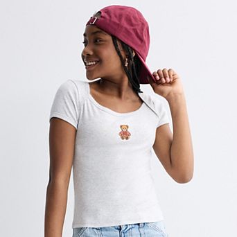 Girls 7-20 SO® Picot Trim Top in Regular & Plus Size