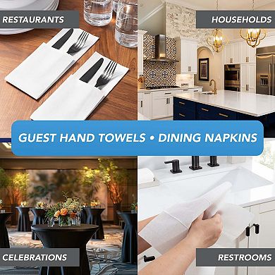 Host & Home Disposable Napkins (100 Pack) - 12x17 White
