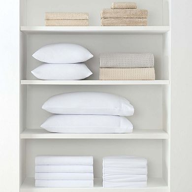 Host & Home Cotton Sateen White Fitted Bed Sheets (6 Pack)