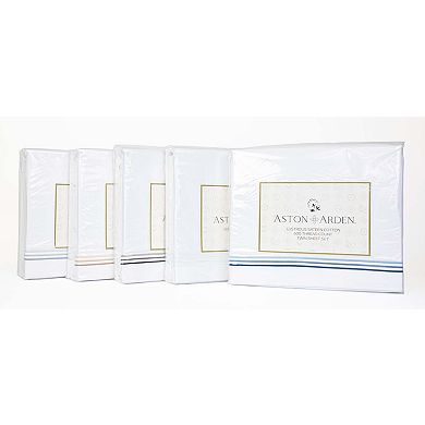 Aston & Arden Striped Sateen Sheet Set