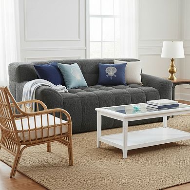 GOMYHOME 64.5" Modern Dark Grey Bouclé Loveseat