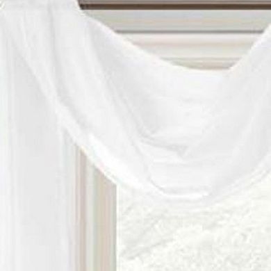 Celine Sheer 55 x 216 in. Sheer Curtain Scarf Valance