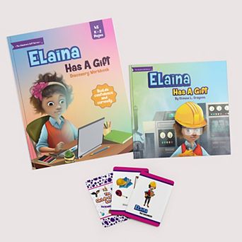 Elaina Has a Gift Book, Workbook & Matching Card Game