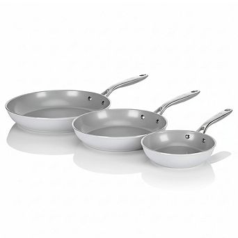 TECHEF CeraTerra - 8", 10", & 12" Ceramic Nonstick Frying Pan Set