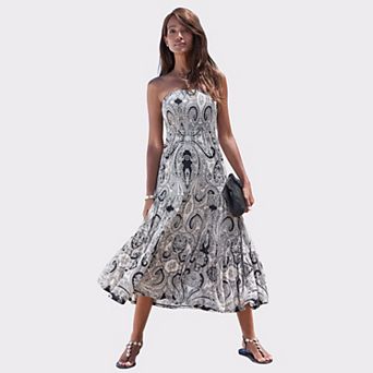 Lascana Women's Convertible Tiered Dress