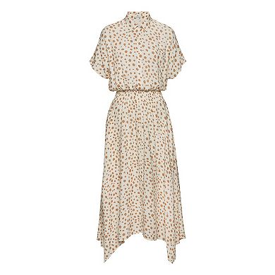 Lascana Women's Printed Shirt Collar Dress