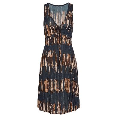 Lascana Women's Strap Detail Printed Dress