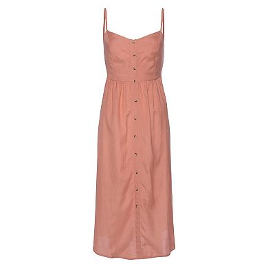 Lascana Women's Button Up Panel Dress