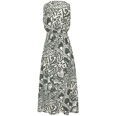 Lascana Women's Flowy V-Neck Maxi Dress