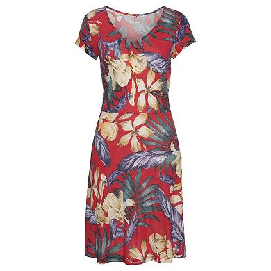 Lascana Women's Pattern V-Neck Dress