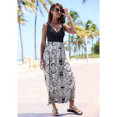 Lascana Women's Strap Detail Maxi Dress