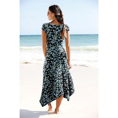 Lascana Women's Handkerchief Hem Dress