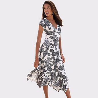 Lascana Women's Handkerchief Hem Dress