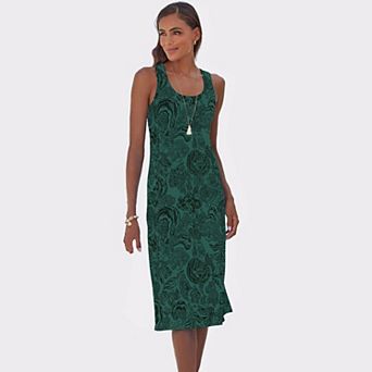 Lascana Women's Racerback Print Dress