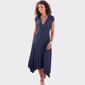 Lascana Women's Handkerchief Hem Dress