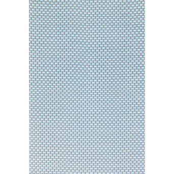 Basket Weave Sand and Aqua Rug