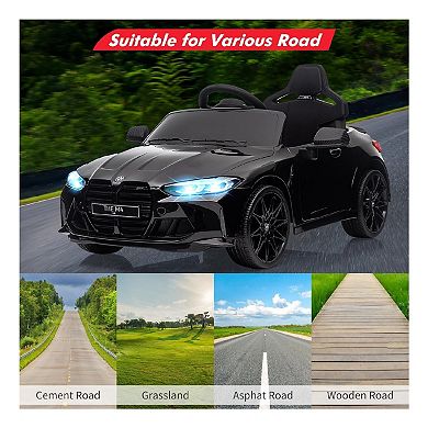 12V Licensed BMW M4 Kids Ride On Car,Electric Toy Vehicle with Remote Control