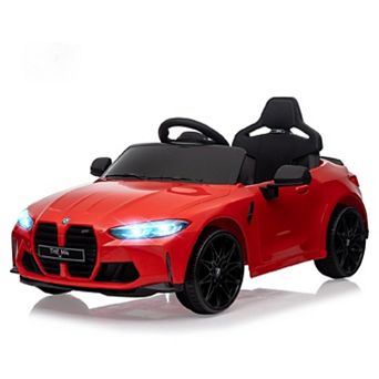 12V Licensed BMW M4 Kids Ride On Car,Electric Toy Vehicle with Remote Control