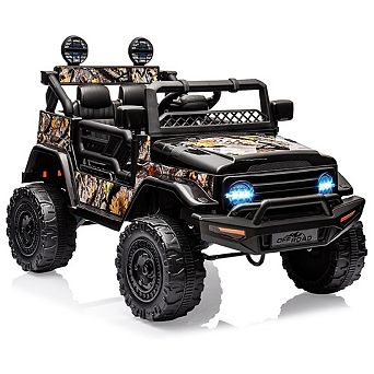 12V 2-Seater Kids Electric Ride on Truck Car, Remote Control Electric Car for Kids