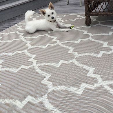 Casa Blanca Sand and White Rug
