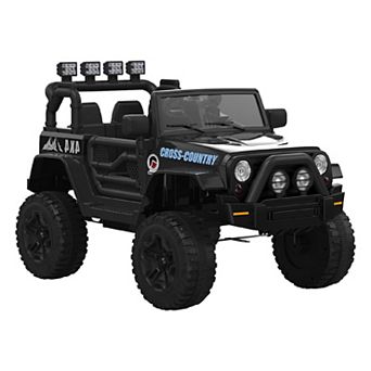 12V Kids Ride on Car, Electric Toy Truck, Spring Suspension, LED Lights