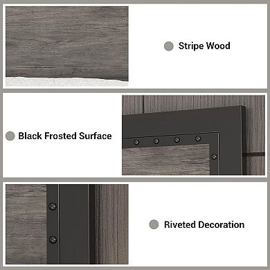 Industrial Bed Frame with Headboard, 4 Drawers & Charging Station, Noise Free & Easy Install