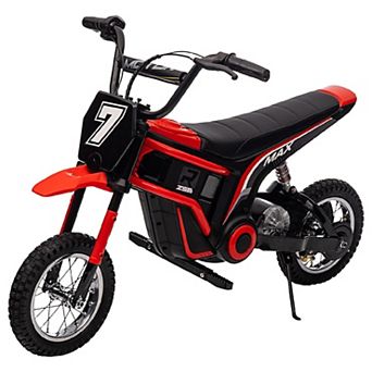 24v Kids Electric Dirt Bike, 350 w Off-Road Motocross Bike with Shockproof Suspension