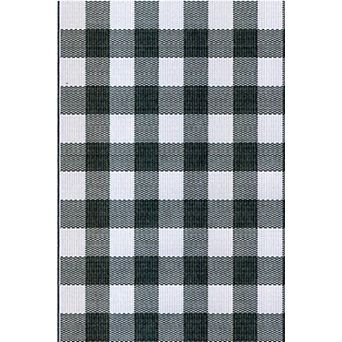Buffalo Plaid Black and White Rug
