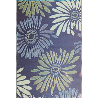 Mad Mats Daisy Blue Rug
