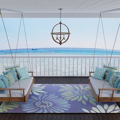 Mad Mats Daisy Blue Rug