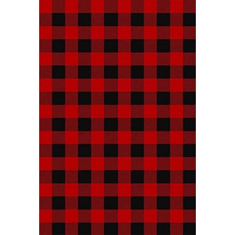 Buffalo Plaid Red and Black Rug