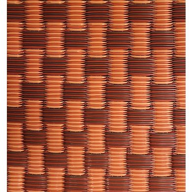 Basket Weave Brown Oxide Rug