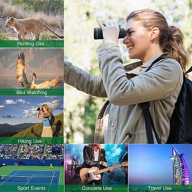 40x40 HD Monocular FMC Lens, Low-Light Scope with Phone Holder, Tripod & Compass