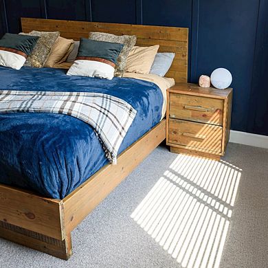 LH Home Nevada Nightstand - Dark Driftwood