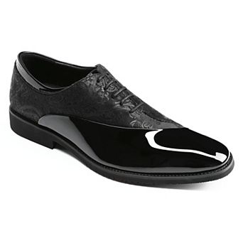 Men's Business Oxford Shoes - Floral Pattern Lace-Up Formal Footwear