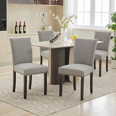 Dining Chairs Set of 2/4/6,Fabric Upholstered Parson Dining Chairs with Padded,Modern Kitchen Chairs