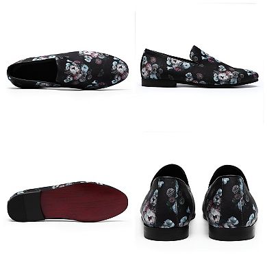 Men's Printed Loafer Slip-On Easy-On Comfortable Shoes