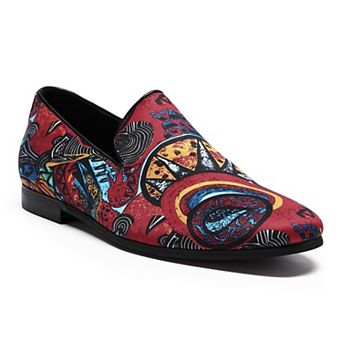 Men's Printed Loafer Slip-On Easy-On Comfortable Shoes