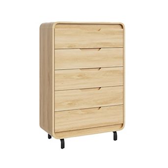 Dresser for Bedroom with 5 Drawers for Bedroom, Nursery, Living Room, Hallway