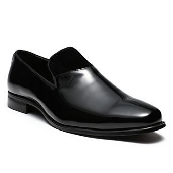 Men's Shiny Patent Leather Slip-On Loafers - Versatile Business & Casual Wear