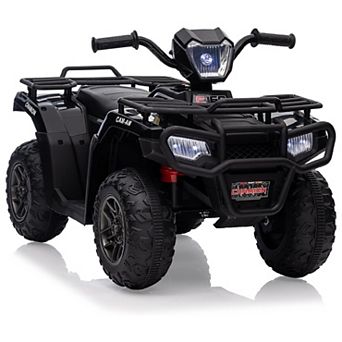 12V Kids Ride-On ATV, Battery-Powered Electric Vehicle for Toddlers, Dual Speed, LED Lights