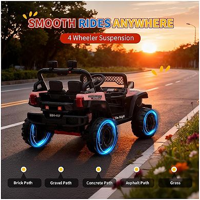 12V Kids Electric Ride-on Truck, Parent Remote Control Kids' Car 3 Speeds