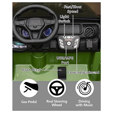 2 Seater Ride on Car, 24v/7AH Kids Battery Powered Vehicles w/Parent Remote Control