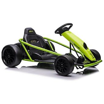 24V Electric Go Kart for Kids 8-12 Years 9Ah Large Battery, 8MPH High Speed
