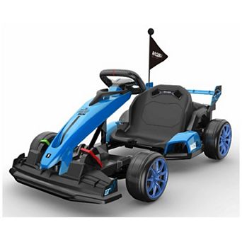 24v Drift Go Kart, Electric Ride on Drift Car with Adjustable Seat, Drifting Toy for Kids Ages 6-12
